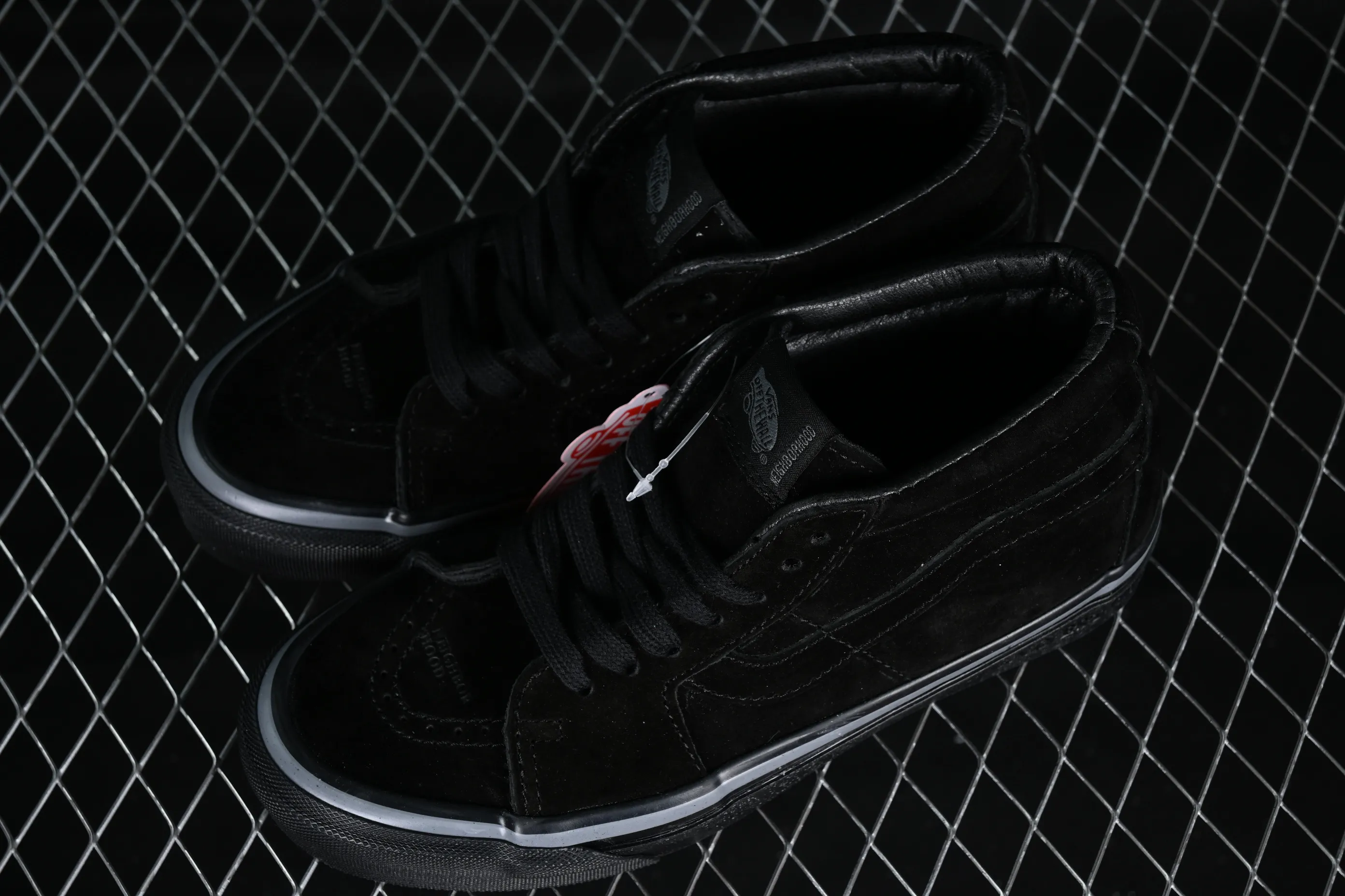 All categories Vans Vans series Vans Mid Vans China NEIGHBORHOOD x Vans Sk8-Mid joint series all black Chinese casual sneakers VN0A3WM3AFG